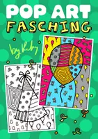 Vorschau - Mal- und Bastelvorlagen - Pop Art Fasching & Karneval 🎉 zum Weiter und Ausmalen - Deckblatt