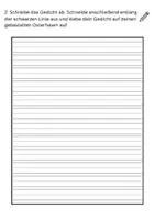 Vorschau - Stationenlernen - Abschreibtext Klasse 1/2 Ostergedicht - Seite 3