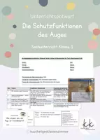 Vorschau - Stundenentwürfe - Unterrichtsentwurf Wir erforschen unsere Sinne - Deckblatt
