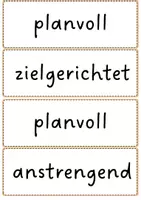 Vorschau - Bildkarten - Merkmale von Arbeit (Wortkarten, Arbeit) - Seite 1