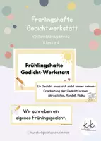 Vorschau - Unterrichtsreihen - Reihentransparenz Frühlingshafte Gedichtwerkstatt - Deckblatt