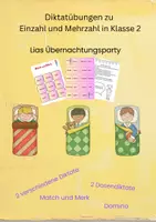 Vorschau - Spiele - Einzahl und Mehrzahl üben für passende Diktate in Klasse 2 - Deckblatt