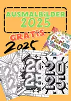 Vorschau - Mal- und Bastelvorlagen - GRATIS 2025 Pop-Art Ausmalbilder - Deckblatt