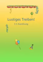 Vorschau - Bildkarten - Klettmappe -freebie Pränumerik Fasching - Seite 1