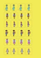 Vorschau - Bildkarten - Klettmappe -freebie Pränumerik Fasching - Seite 3