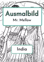 Vorschau - Lehrwerke/Schulbücher - Ausmalbild India - Deckblatt