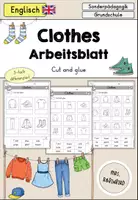 Vorschau - Arbeitsblätter - Clothes Kleidung Arbeitsblatt differenziert - Englisch - Deckblatt