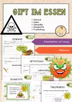 Vorschau - Arbeitsblätter - Gift in der Küche | Salmonellen | Schimmelpilze | Solanin - Deckblatt