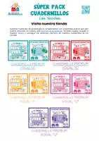 Vista previa - Hojas de trabajo - 📕El Gran Libro de Las Vocales a color en blanco y negro - página 1