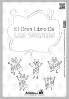 Vista previa - Hojas de trabajo - 📕El Gran Libro de Las Vocales a color en blanco y negro - página 3