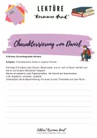 Vorschau - Arbeitsblätter - Lektüre Krummer Hund Charakterisierung von Daniel - Seite 1