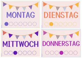 Vista previa - Juegos / Gamificación - Die Wochentage (B) (Flashcards by Magia Didáctica) - página 2