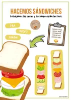 Vista previa - Unidades / Secuencias / Situaciones de Aprendizaje - Hacemos sándwich - Tesoros Brillantes - Portada