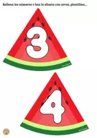 Vista previa - Juegos / Gamificación - Conteo y relleno números sandía - Tesoros Brillantes - página 3