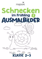 Vorschau - Mal- und Bastelvorlagen - Tiere im Frühling - SCHNECKEN - 24 Ausmalbilder - Mix 3 - Malvorlagen - Ausmalblätter Grundschule - Kunst Grundschule - Feinmotorik fördern - Klasse 1-2 - Deckblatt