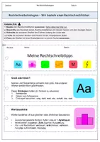 Vorschau - Arbeitsblätter - FRESCH Rechtschreibstrategien: Lernfächer - Seite 1