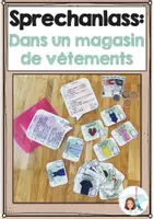 Vorschau - Spiele - Dialogkarten: Dans un magasin de vêtements (Kleidungsgeschäft) - Deckblatt