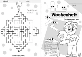 Vorschau - Arbeitsblätter - Wochenheft Mathe 15 (Zahlenraum 100) - Seite 1