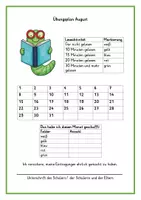 Vorschau - Arbeitsblätter - Leseübungsplan Klasse 3/4 für das ganze Schuljahr - Seite 2