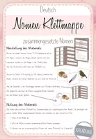 Vorschau - Unterrichtsreihen - Nomen Klettmappe - zusammengesetzte Nomen - 2. Klasse - Seite 1