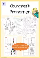 Vorschau - Arbeitsblätter - Pronomen - Merkblatt und Übungsheft zu den Pronomen - Deckblatt