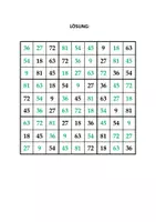 Vorschau - Spiele - Mathe-Sudoku (Einmaleins): 9er-Reihe (mit Lösung) - Seite 1