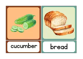 Vorschau - Bildkarten - Sandwich flashcards für die Wortschatzeinführung - Deckblatt