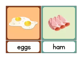 Vorschau - Bildkarten - Sandwich flashcards für die Wortschatzeinführung - Seite 2