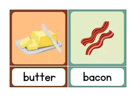 Vorschau - Bildkarten - Sandwich flashcards für die Wortschatzeinführung - Seite 3
