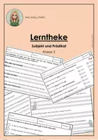 Vorschau - Arbeitsblätter - Subjekt und Prädikat (Lerntheke) - Deckblatt
