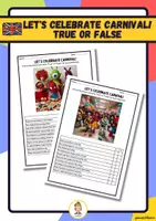 anteprima - Esercizi - Let's Celebrate Carnival! true or false - Pagina di copertina