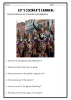 anteprima - Esercizi - Answer the questions about carnival - Pagina 1