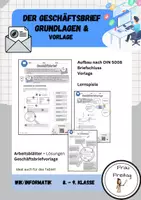 Vorschau - Arbeitsblätter - Materialpaket Geschäftsbrief: Grundlagen, Übungen und Raumgestaltung - Seite 1