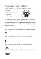 Vorschau - Arbeitsblätter - Merkblatt zu den Pausenwerte im Fach Musik - Seite 3