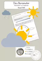Vorschau - Arbeitsblätter - Luftdruck messen mit dem Barometer (Thema Wetter) - Deckblatt