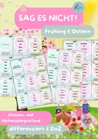 Vorschau - Spiele - Sag es nicht: Frühling & Ostern - Differenzierung und DaZ - Deckblatt