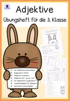 Vorschau - Unterrichtsreihen - Adjektive - Übungsheft für die 3. Klasse - Deckblatt