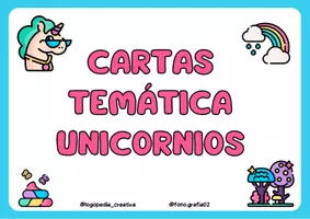 Vista previa - Juegos / Gamificación - CARTAS TEMÁTICAS UNICORNIO-SUPERHÉROES - página 2