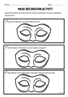 Vorschau - Arbeitsblätter - Draw and write about carnival - Seite 3