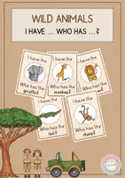 Vorschau - Spiele - Wild Animals - I have... who has...? - Deckblatt