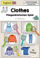 Vorschau - Spiele - Clothes Kleidung Fliegenklatschen-Spiel - Englisch - Deckblatt