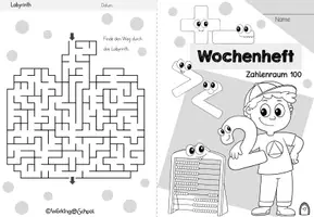 Vorschau - Stationenlernen - Wochenheft Mathe 16 (Zahlenraum 100) - Seite 1