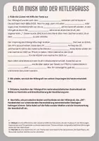 Vorschau - Arbeitsblätter - Der Hitlergruß und Elon Musk #demokratiestärken - Seite 1