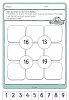 Vorschau - Arbeitsblätter - Sumdoku - Kopfrechnen und Knobeln Addition 9 - Seite 1