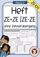 Vorschau - Unterrichtsreihen - Arbeitsheft - Rechnen 100 ohne Übergang (ZE+ZE / ZE - ZE) - Deckblatt