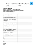 Vorschau - Test - Vokabeltest zum Thema "el colegio" - Deckblatt