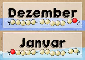 Vorschau - Fördermaterial/Inklusion - Tafelkalender: Datum und Kalender für die Tafel - Seite 2