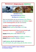 Vorschau - Arbeitsblätter - Adjektive steigern (Merkwissen mit Arbeitsblatt) - Seite 2