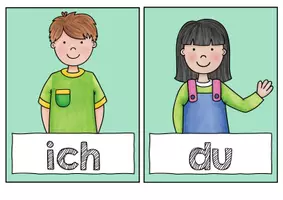 Vorschau - Arbeitsblätter - Fürwörter. Personalpronomen für den Aushang - Seite 1