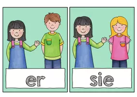 Vorschau - Arbeitsblätter - Fürwörter. Personalpronomen für den Aushang - Seite 2